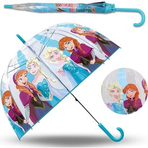 Disney Frozen AUTOMATISCHE paraplu, OPVOUWBARE transparante paraplu voor meisjes