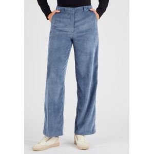 Damart - Fluwelen broek - Dames - Blauw - 52