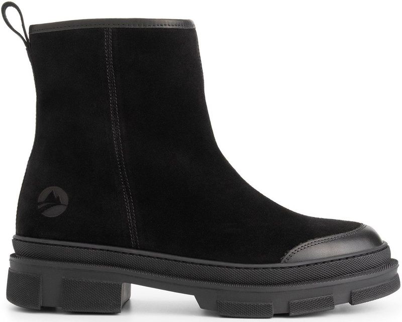 Travelin - Kelowna - Enkellaarsjes - Zwart - Gevoerd Suède