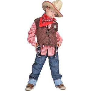 Cowboy & Cowgirl Kostuum | Wild West Jongen Tommy | Maat 128 | Carnaval kostuum | Verkleedkleding