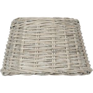 Clayre & Eef Lampenkap Hanglamp Ø 36x22 cm Beige Rotan Rond Rieten Lampenkap