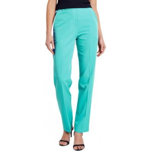 Rechte broek met semi-elastische tailleband