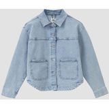 Jasje - Oversized - Blauw - Denim - Met Opgestikte Zakken