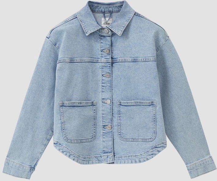 Jasje - Oversized - Blauw - Denim - Met Opgestikte Zakken