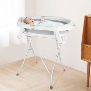Opvouwbare babybadkuip met standaard - Veilig en comfortabel voor pasgeborenen, 82 cm, groot volume