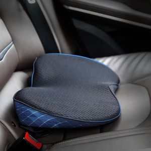Traagschuim wigkussen - ergonomisch zitkussen auto met lendenkussen - pijnverlichting zitverhoging - zwart
