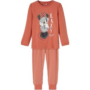 Name it Meisjes 2-delige Pyjamaset Minnie Mouse Etruscan Red - 110