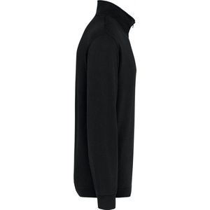 Sweatshirt Heren XL Kariban 1/4-ritskraag Lange mouw Black 80% Katoen, 20% Polyester