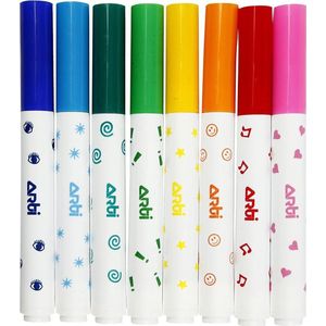 Stift - Stempelstift - 8stuks - diverse kleuren