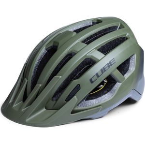 CUBE Fietshelm Offpath - Mountainbikehelm - 15 Ventilatiegaten - SNAP 360 fit-systeem - Verstelbaar - 59-64 cm - XL - Groen