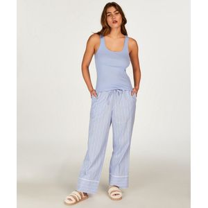 Hunkemöller Petite pyjamabroek Katoen Blauw XS