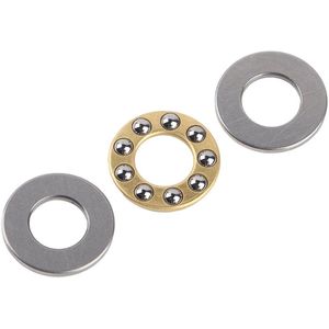 Allecto Plus - 10 stuks axiale kogellagers voor miniatuur applicaties - Stalen precisielagers met lage wrijvingsweerstand - Voor laag stroomverbruik - Afmetingen: 8 x 16 x 5 mm