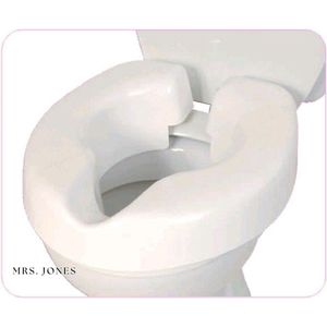 Mrs. Jones Verhoogde toiletzitting - transporteerbaar - Novelle toiletbril opklikbaar Toiletverhoger