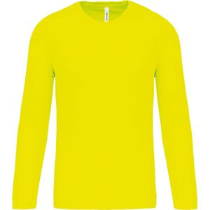 PROACT® Herensportshirt Lange Mouwen PA443 - Fluorescent Yellow - XS