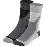 X-treme Walking | Wandel sokken | Multi Grey | 2-Pack