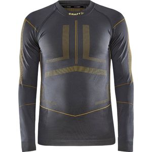 Craft Active Intensity CN LS Heren - Sporttruien - grijs/geel - Mannen