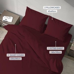 Complete beddengoedset - Oeko-tex gecertificeerd - set van 3 - microvezel