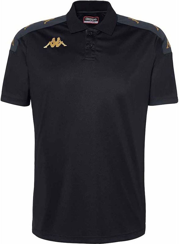 Kappa Ghiolo Korte Mouw Poloshirt Zwart L Man