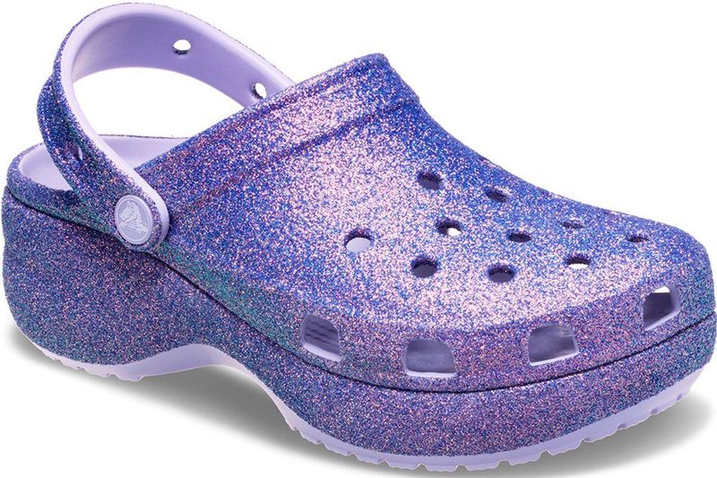 Crocs - Classic Platform Iriserende Glitter - Klompen
