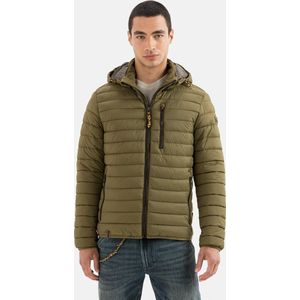 camel active Gewatteerde blouson van gerecycled nylon - Maat menswear-52 - Olijfbruin