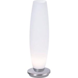 Tyra LED Tafellamp wit opaal glas/nikkel & touchdimmer - Modern - Paul Neuhaus - 2 jaar garantie