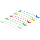 Kabelbinders - 250 x 2,7 mm - Diverse Kleuren - Met Label - 10 Stuks