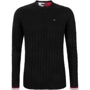 Tommy Hilfiger | Heren | Cable knit Jumper | Black | XXL
