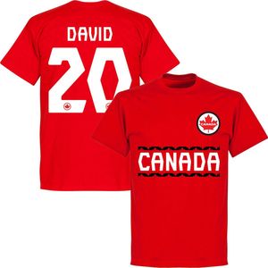 Canada David 20 Team T-Shirt - Rood - 4XL