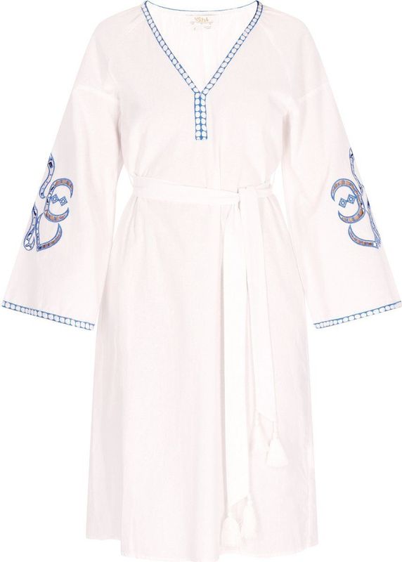 usha - Jurk - Katoen - Etnische Elegant - Lange Wijde Mouwen