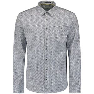 No Excess - Bedrukt Stretch Shirt - Kleur - Stretchstof