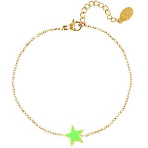 Stainless steel bracelet star - Armbanden- Groen- yehwang- Moederdag cadeautje - cadeau voor haar - mama