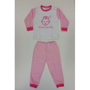 Beeren Meisjes pyjama Do not Disturb Roze maat 98/104