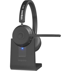 Bluetooth headset met microfoon en passieve ruisonderdrukking - Draadloze hoofdtelefoon voor smartphone, pc en laptop