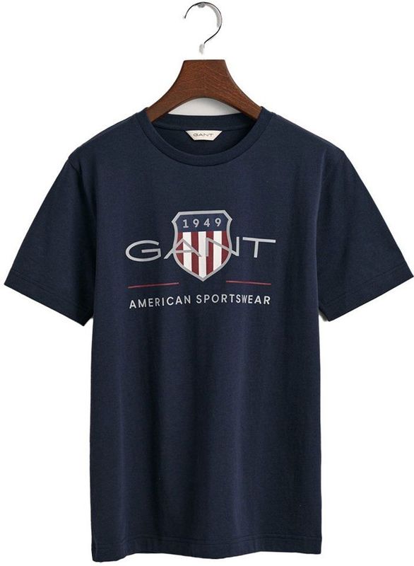 GANT - Archive Shield - T-shirt - Wit - Katoen