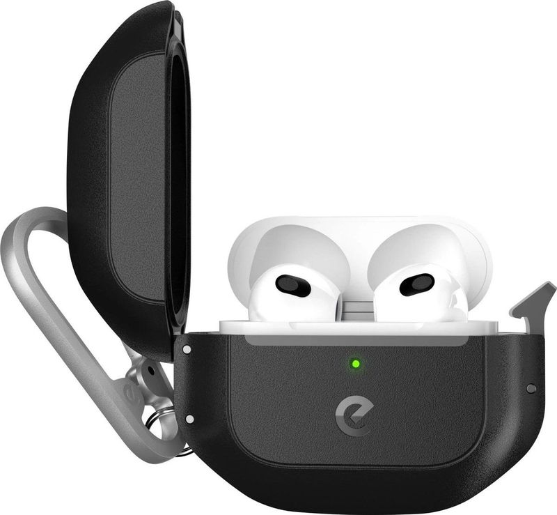 KeyBudz - Element Series - Waterdichte AirPods-case - Zwart - Gerecycled Kunststof