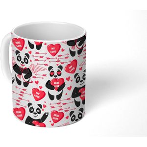 Mok - Koffiemok - Panda - Liefde - Relatie - Mokken - 350 ML - Beker - Koffiemokken - Theemok