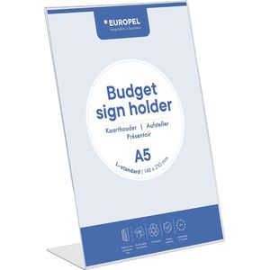 Europel folderhouder Budget, met L-voet, ft A5