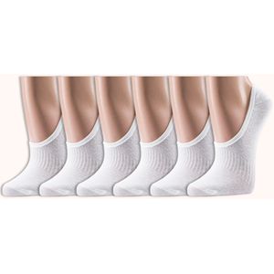 Bamboe Footies | no show sokjes | voor dames en heren | 3 kleuren | per 6 paar | maten 35 tot en met 46