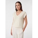 comma - T-Shirt - V-hals - Korte Mouwen