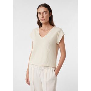 comma - T-Shirt - V-hals - Korte Mouwen