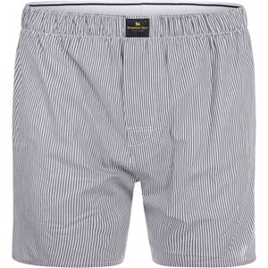 Steppin' Out Boxershort Oxford Streep Donkerblauw (navy) - Maat S - Heren - Boxershorts