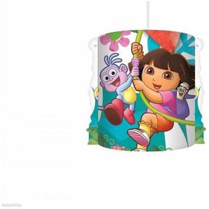 Nickelodeon - Dora Explorer - Lamp - Hanglamp - Plafondlamp - Kinderkamer - Incl pendel en afdekkapje - 28Cm hoog