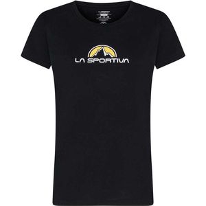 La Sportiva Footstep Korte Mouwen T-shirt Zwart M Vrouw