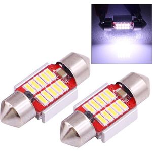 2 STKS 31mm 3 W 180LM Wit Licht 10 LED SMD 4014 CANBUS Kentekenverlichting Verlichting Auto Gloeilamp