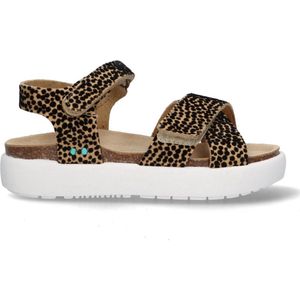 BunniesJR 225426-713 Meisjes Platte Sandalen - Cognac - Imitatieleer - Klittenband