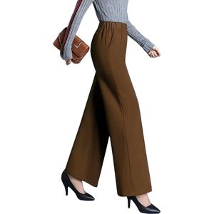 Livano Pantalon Dames - Chino - Golfbroek - Nette Broek - Met Elastische Tailleband - Volwassenen - Khaki - S