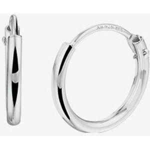 YO&NO - Oorbellen - Zilver - Oorringen - Ronde buis - 1.3mm - 11mm - Sieraden Vrouw - Heren - Zilver 925