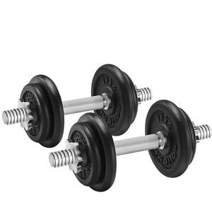 Dumbbells - Dumbbells - Dumbbells set - Sport Gewichten - Gewichten - Halters - Halter - Gietijzer - 2 x 20 kg - Zwart - ‎35 x 16 x 16 cm