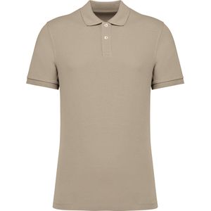 Native Spirit Ecologische herenpolo in piquétricot NS207 - Wet Sand - XL
