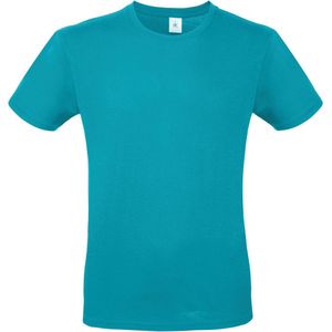 Classic E150 T-shirt B&C Collectie Turquoise/Blauw Maat XS